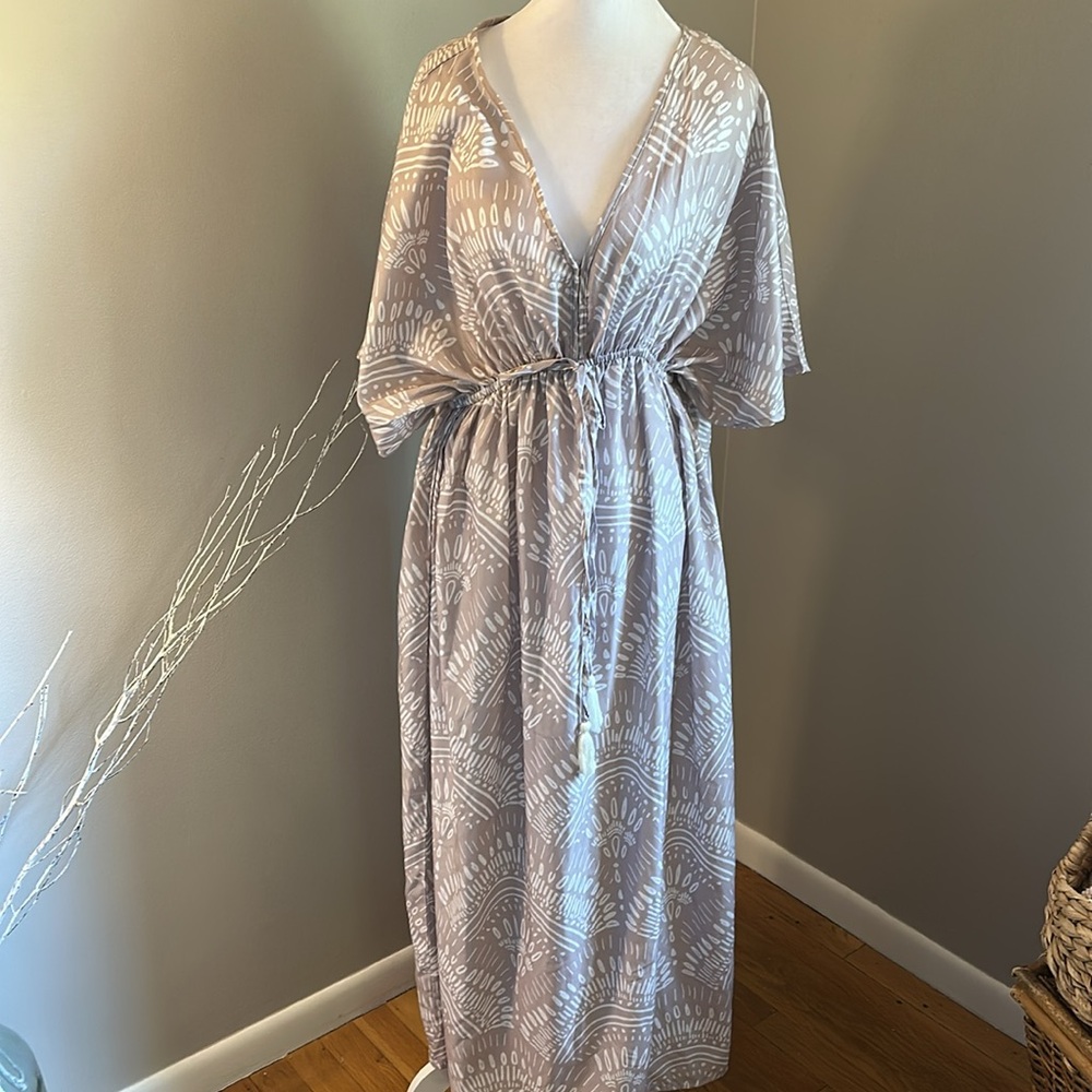 Boho Style Patterned Maxi Dress, Sz S/M